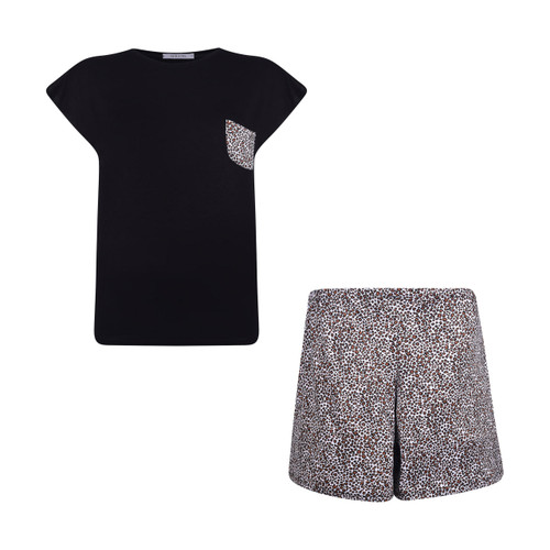 ست تی شرت و شلوارک زنانه