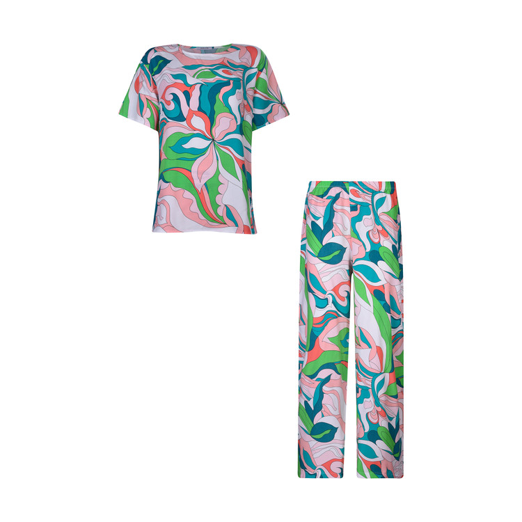 ست تیشرت و شلوار زنانه مدل موج