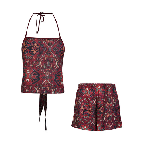 ست تاپ و شلوارک زنانه